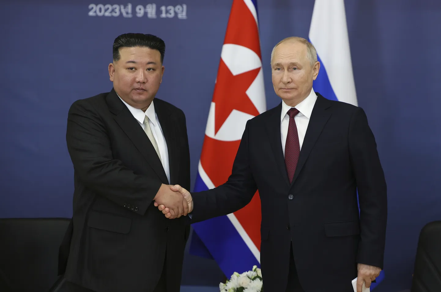 Põhja-Korea liider Kim Jong-un ja Venemaa režiimi juht Vladimir Putin.