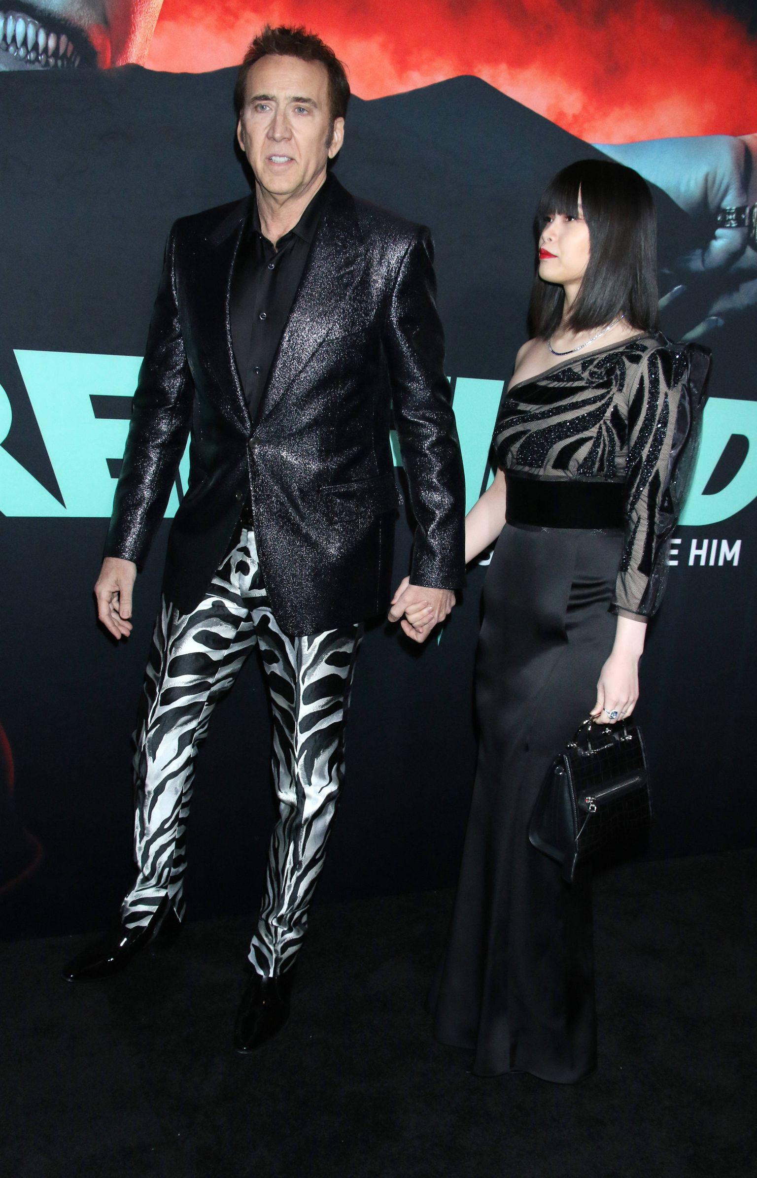 Näitleja Nicolas Cage koos abikaasa Riko Shibata. New York, 28. märts 2023.