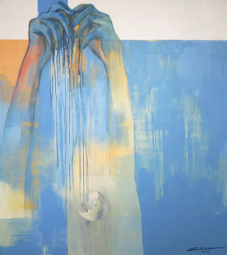 Sirje Petersen, «Läbimurre», 2016. Õli, lõuend.