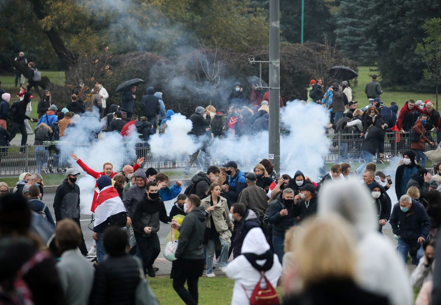 Акция протеста в Минске, 11 октября.