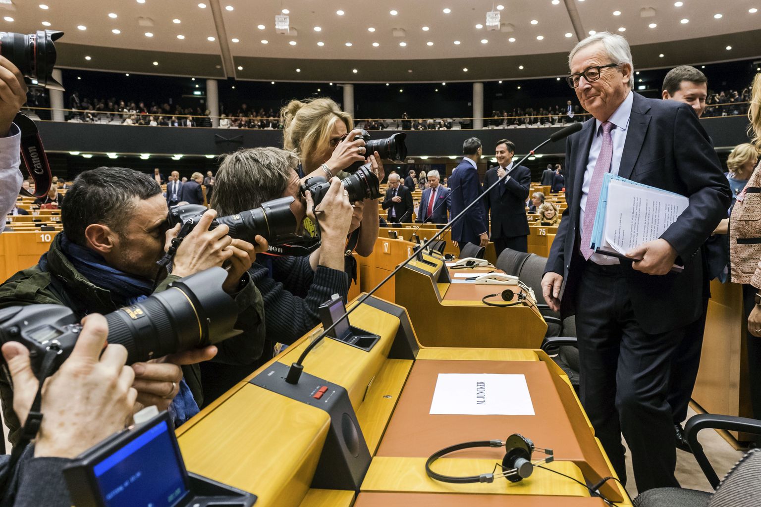 Euroopa Komisjoni president Jean-Claude Juncker eile enne ühenduse tulevikustsenaariumite tutvustamist.