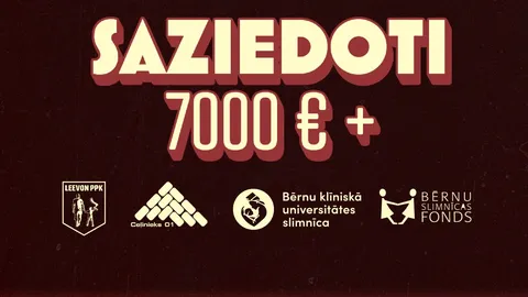 Futbola kluba "Leevon PPK" akcijā "Bērnu slimnīcas fondam" ziedo vairāk nekā 7000 eiro