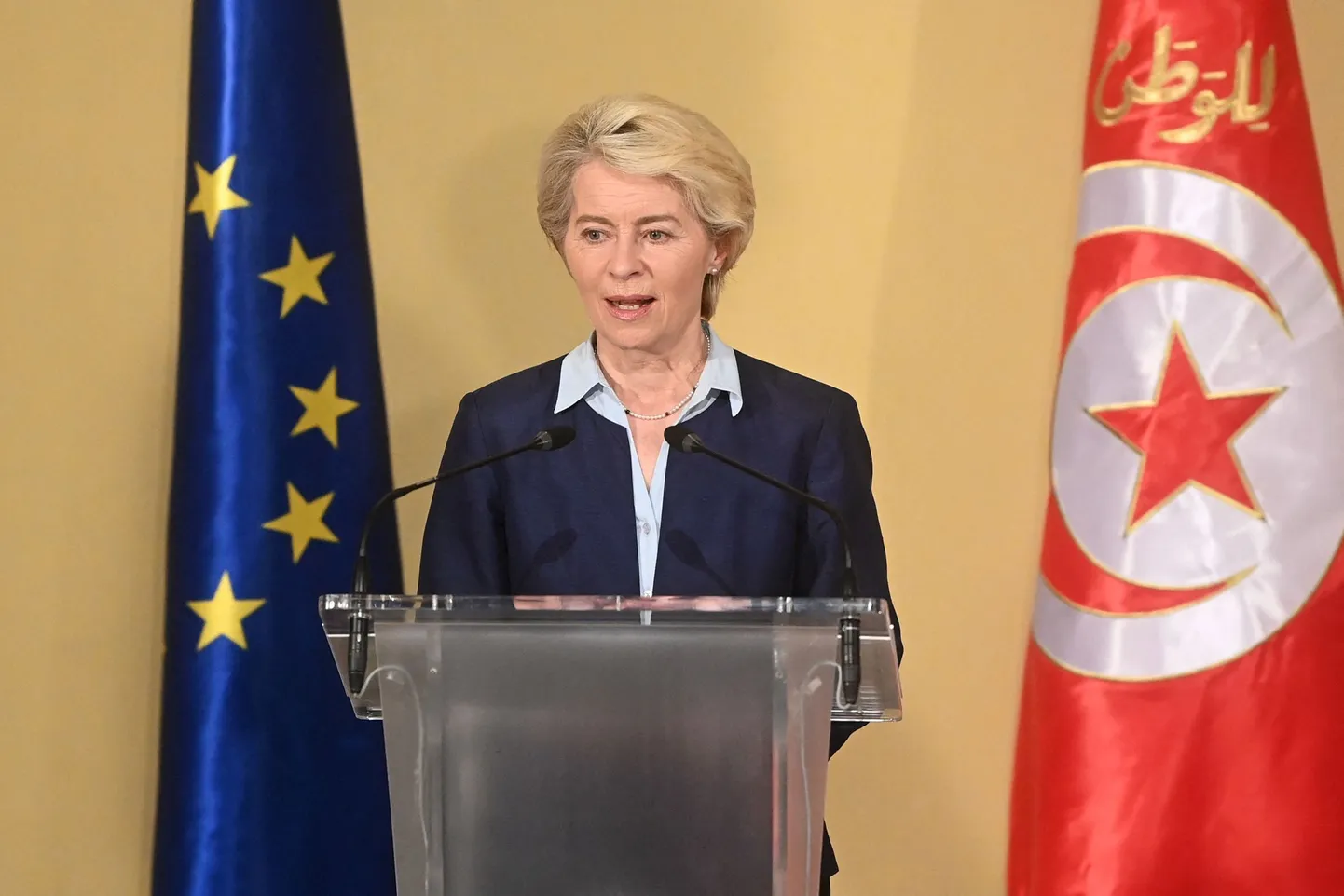 Ursula Von der Leyen Tunises