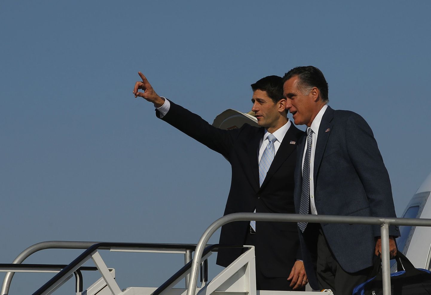 Paul Ryan ja Mitt Romney Clevelandis Ohio osariigis.