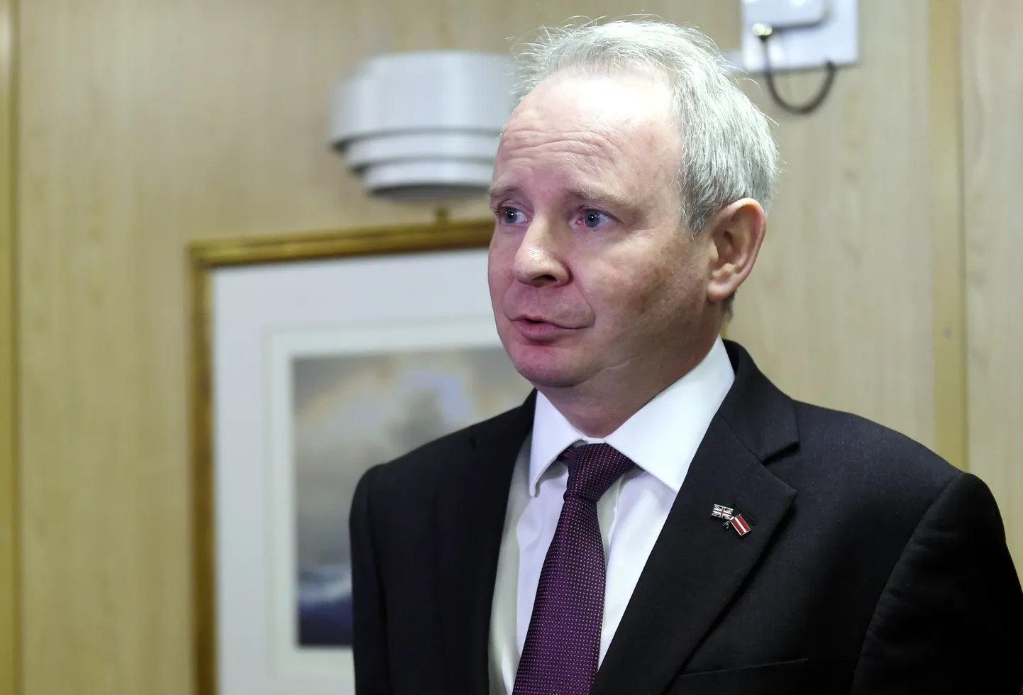 Lielbritānijas vēstnieks Latvijā Kīts Šenons.