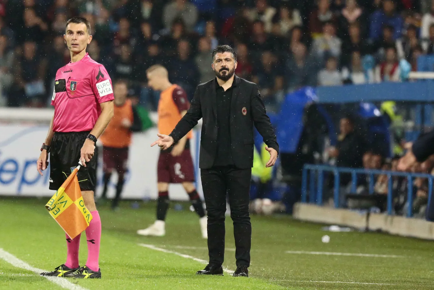 AC Milani treener Gennaro Gattuso hämmastuses.
