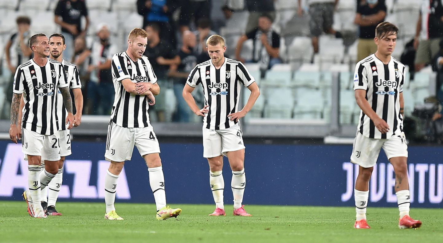Pettunud Juventuse mängijad.