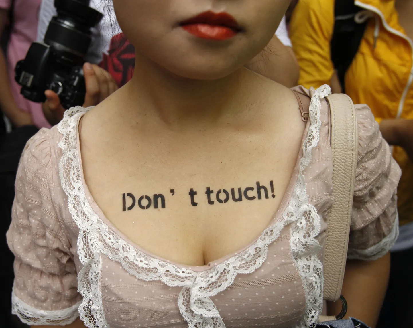 Участница SlutWalk в Южной Корее.