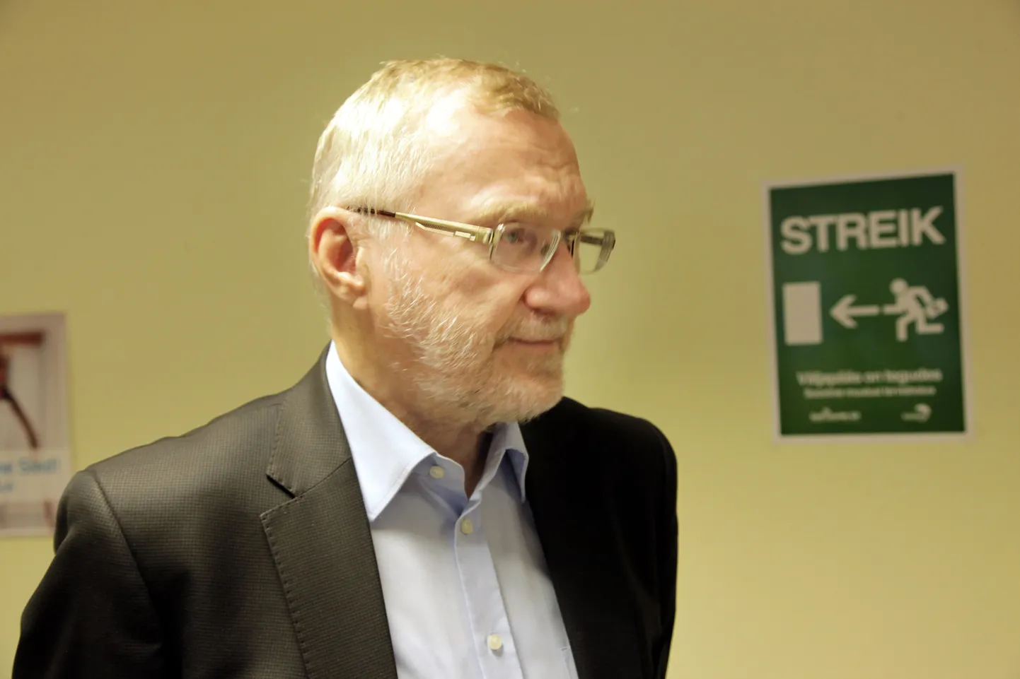Streigihommik Ida-Tallinna keskhaiglas. Pildil on haigla röntgenikabinetis käinud Peep Lassmann.