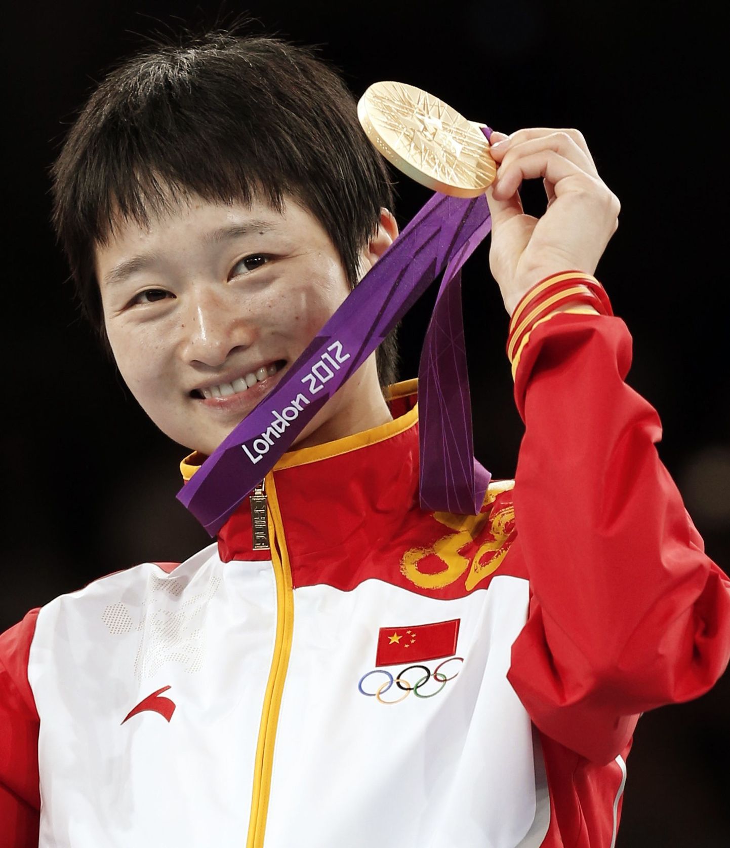 Hiina medalisaagiga ei ole Londoni olümpial seni keegi konkureerida suutnud. Pildil Wu Jingyu, kes võitis kulla Taekwondos.
