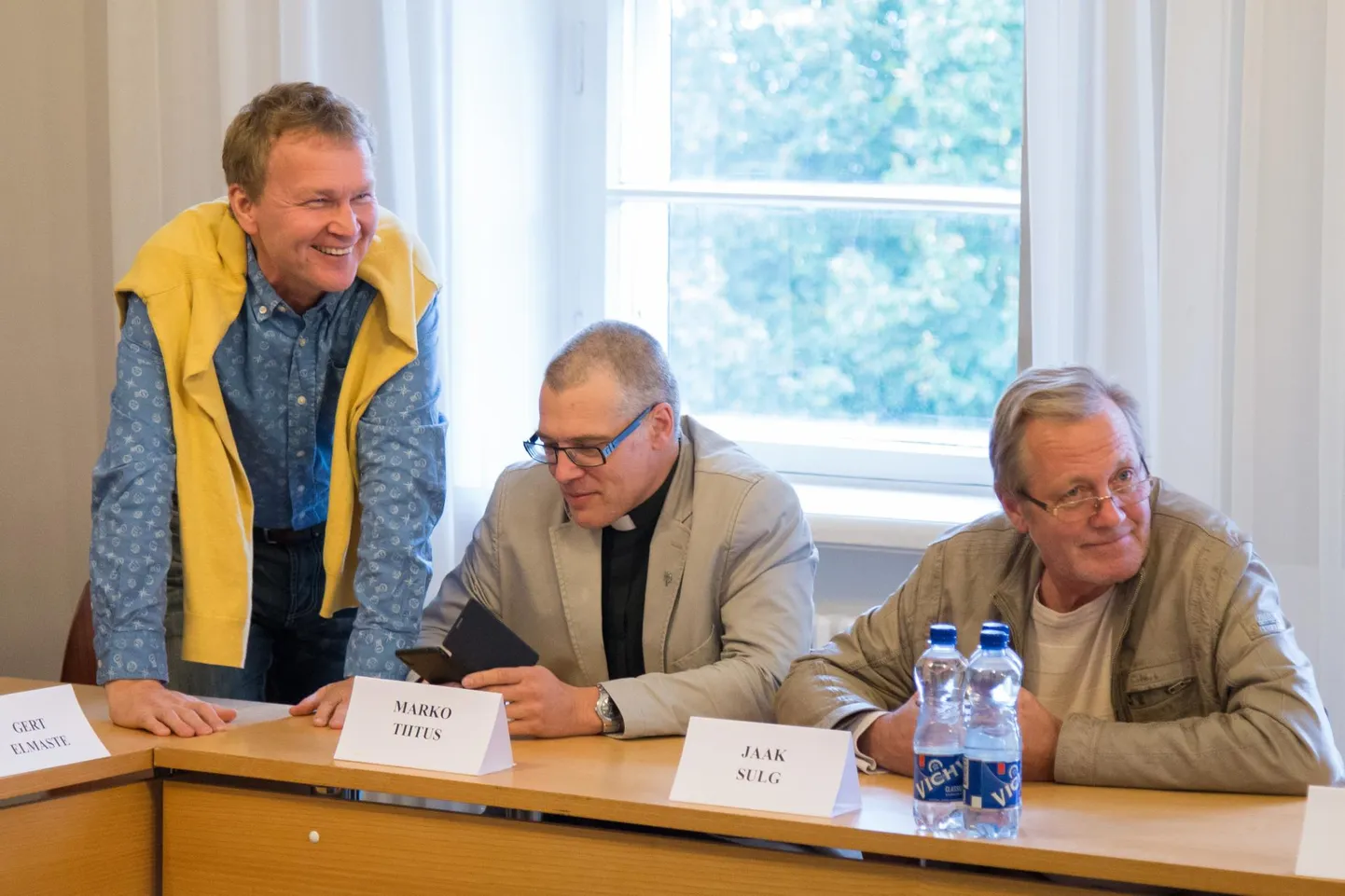 Jaak Sulg (paremal) on ettevõtjana tegutsenud peaaegu kolm aastakümmet, kuid nüüdseks on ta aktiivsest tegevusest taandunud. Pilt on tehtud 2016. aastal.