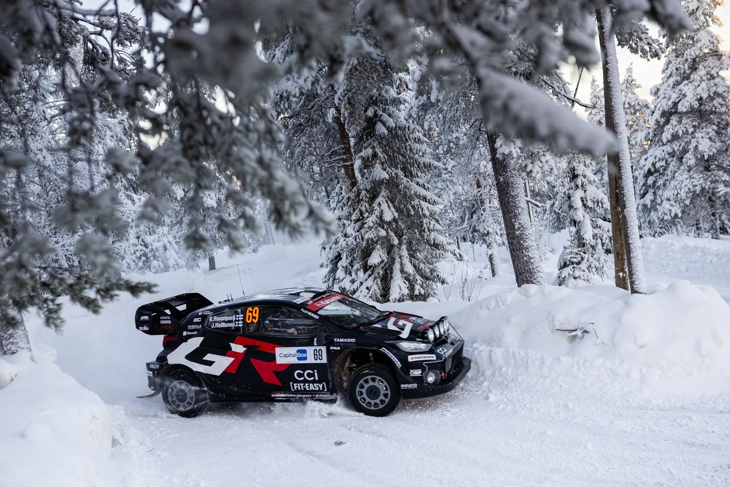 Kalle Rovanperä eelmisel nädalal Arctic Lapland Rallyl.