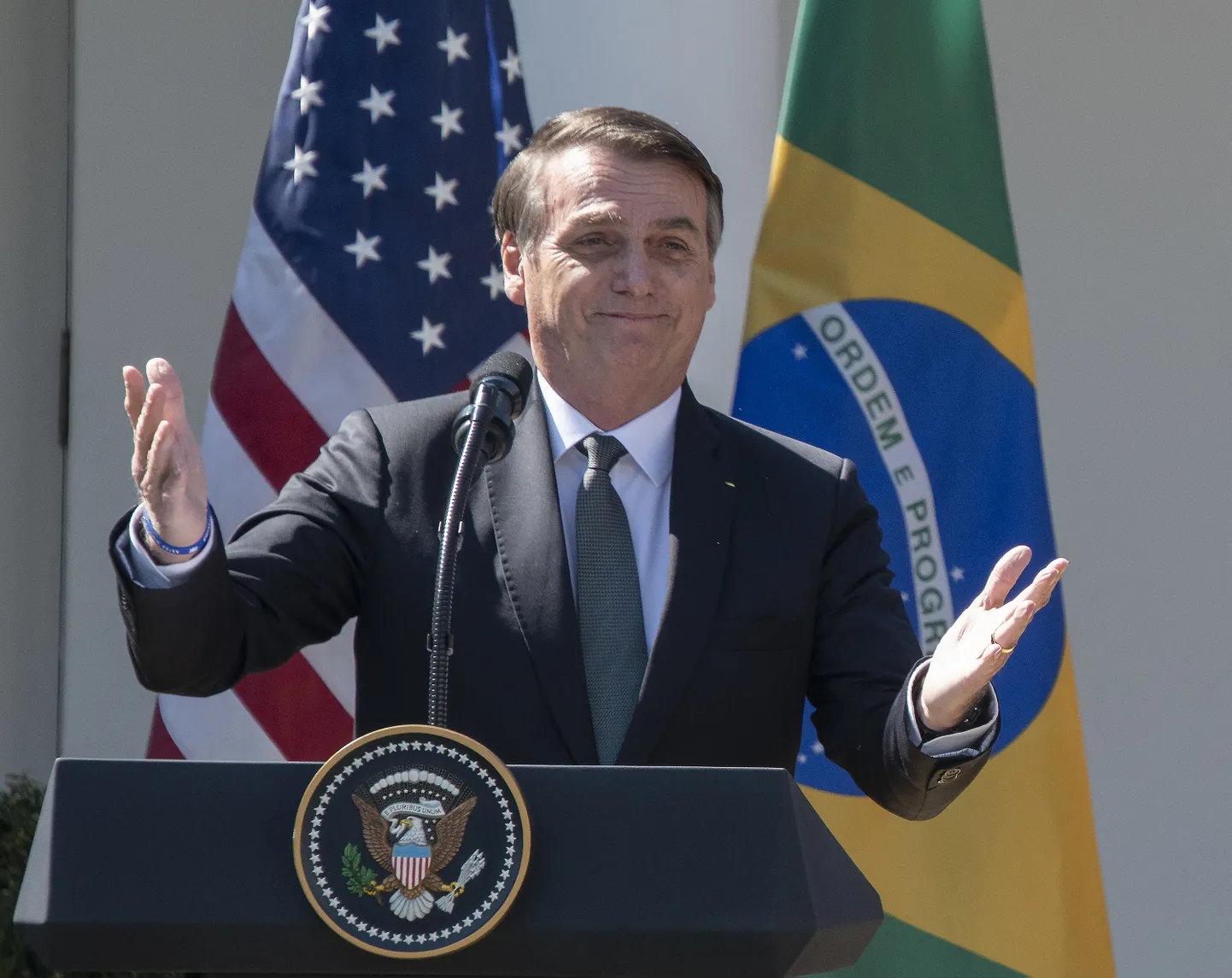 Brasiilia president Jair Bolsonaro visiidil Ameerika Ühendriikidesse.