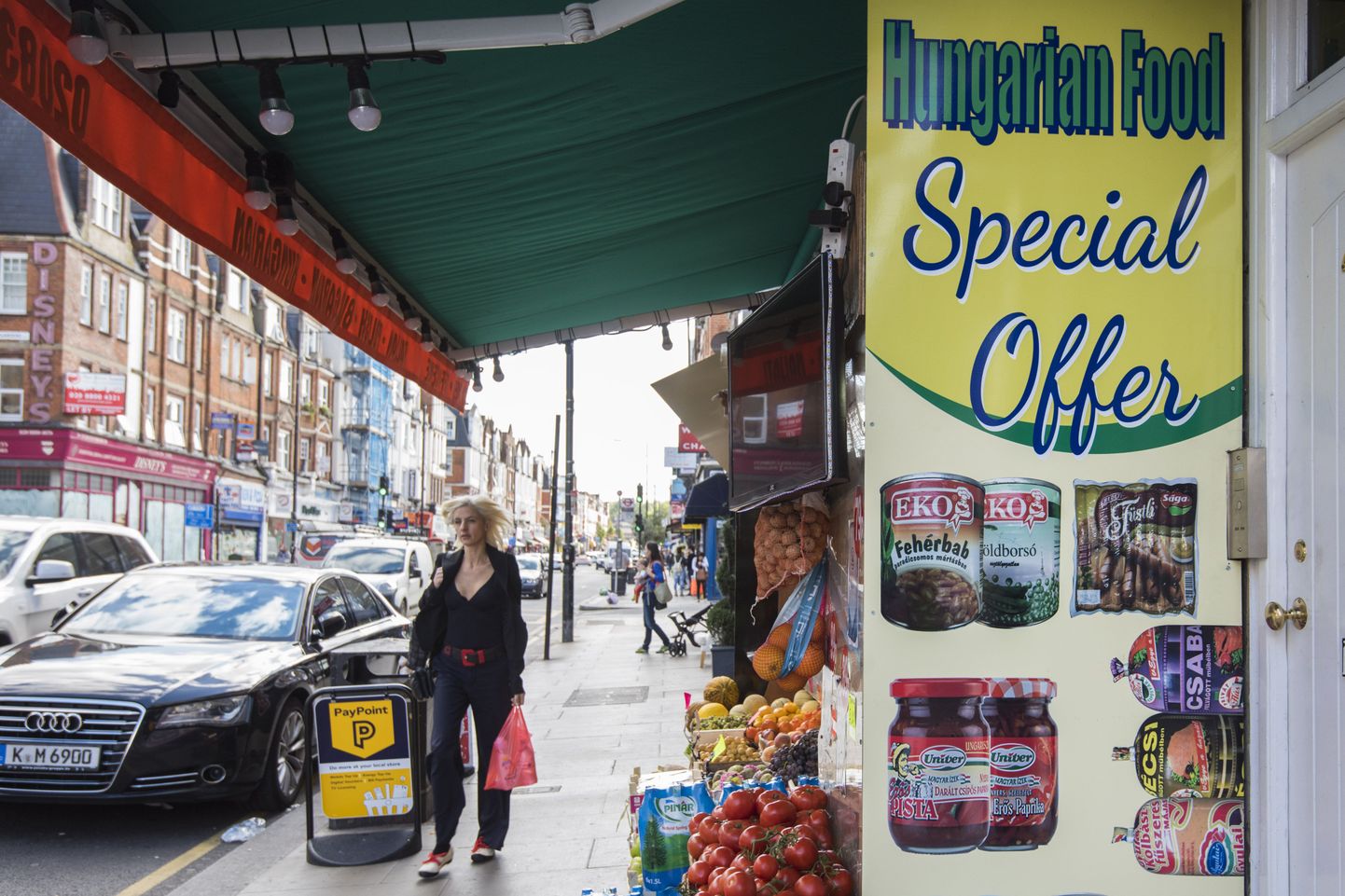 Ungari toidupood Londonis.