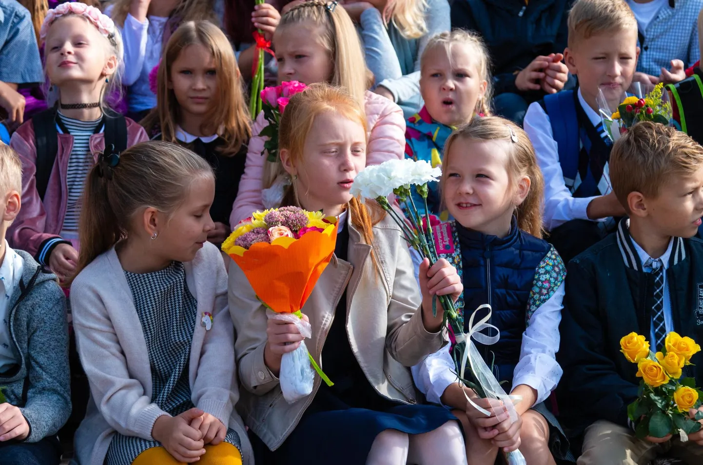 Võru Kreutzwaldi kooli avaaktus möödunud aastal. Foto on illustratiivne. FOTO: Arvo Meeks