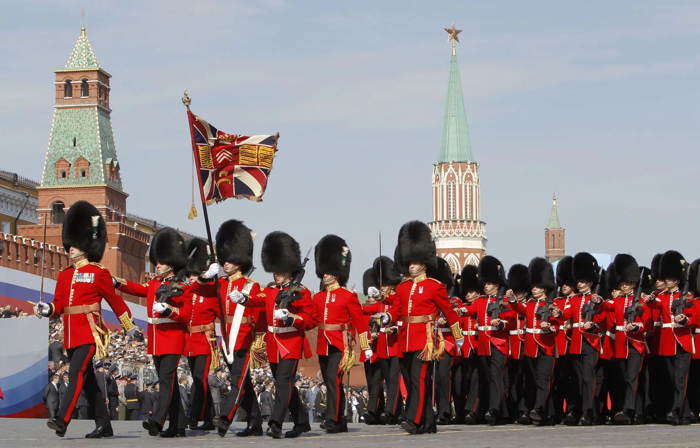 Briti armee sõdurid Punasel väljakul 9. mail 2010