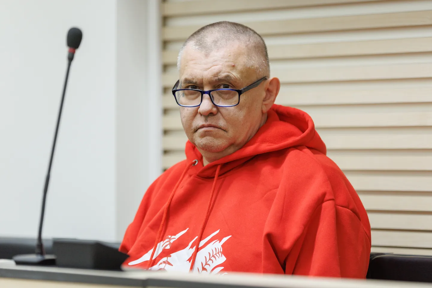 Ämaris joomakaaslase tapmises süüdistatav Sergei Gavrilin Harju maakohtus.