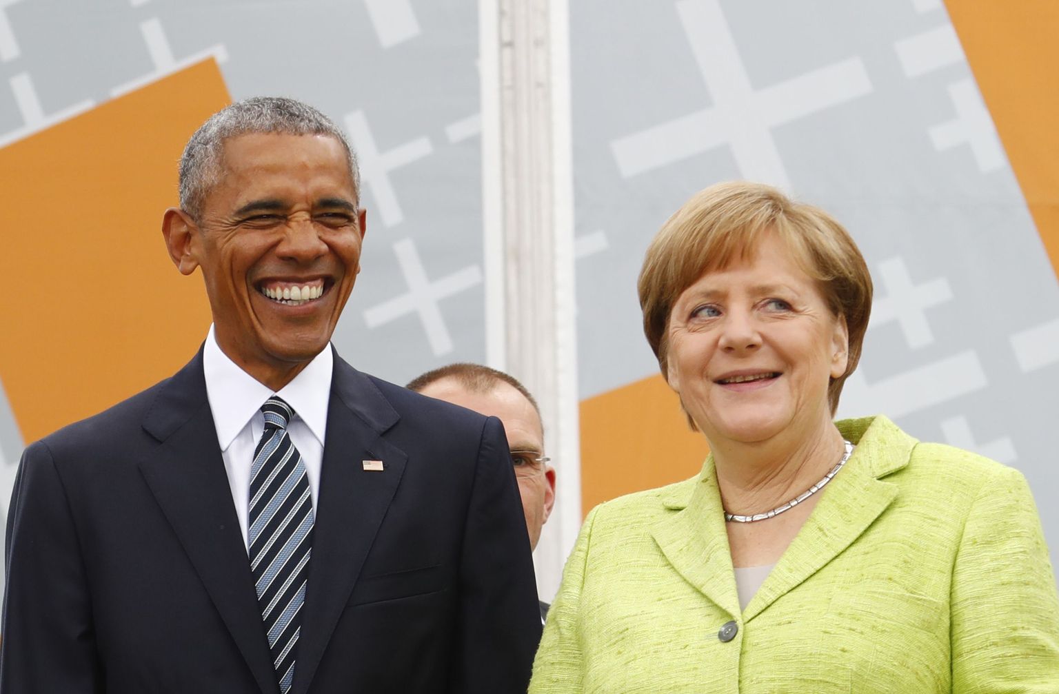 Barack Obama (vasakul) ja Angela Merkel eile Berliinis kirikupäeval toimunud kohtumisel.