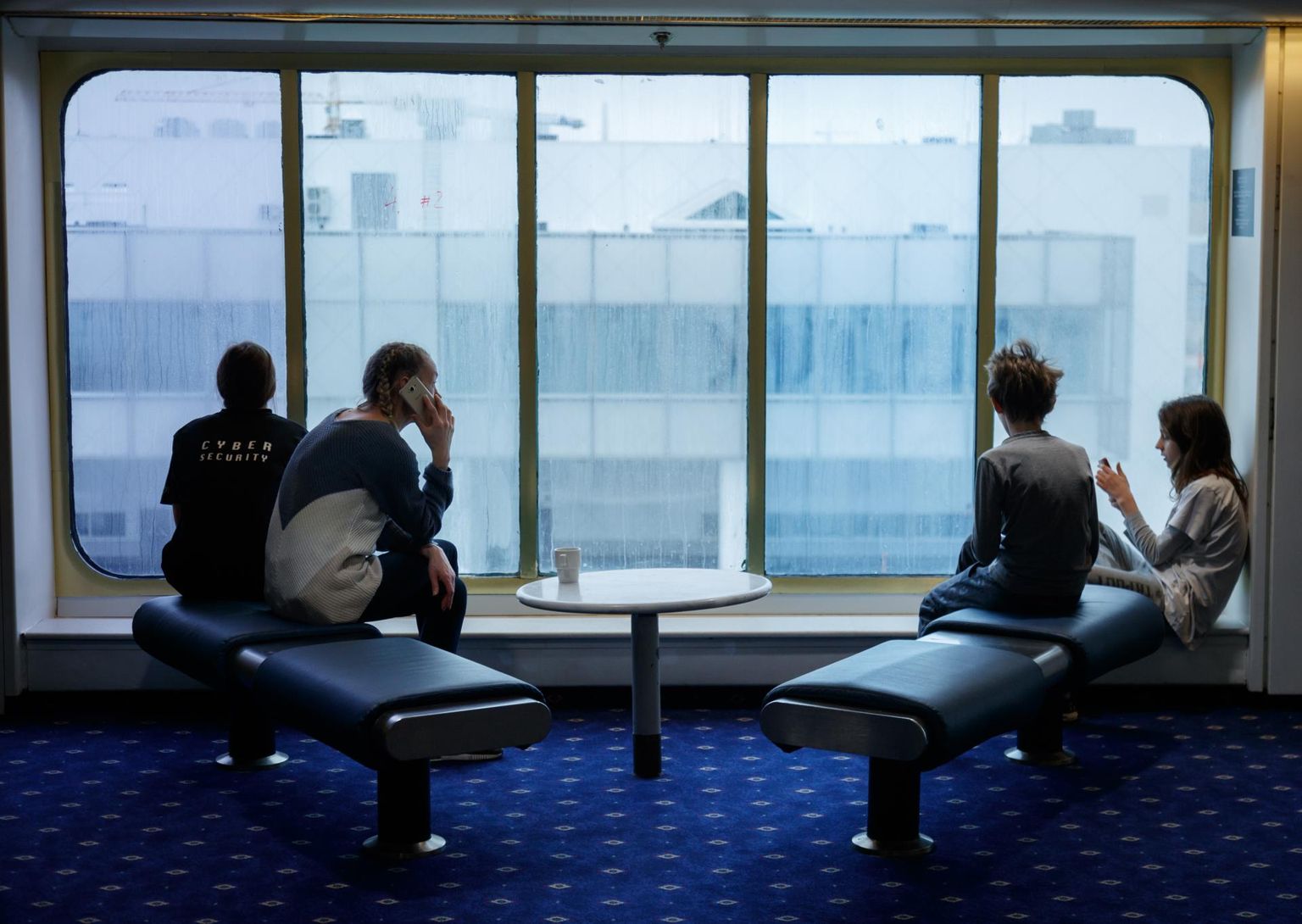 Беженцы на судне Tallink