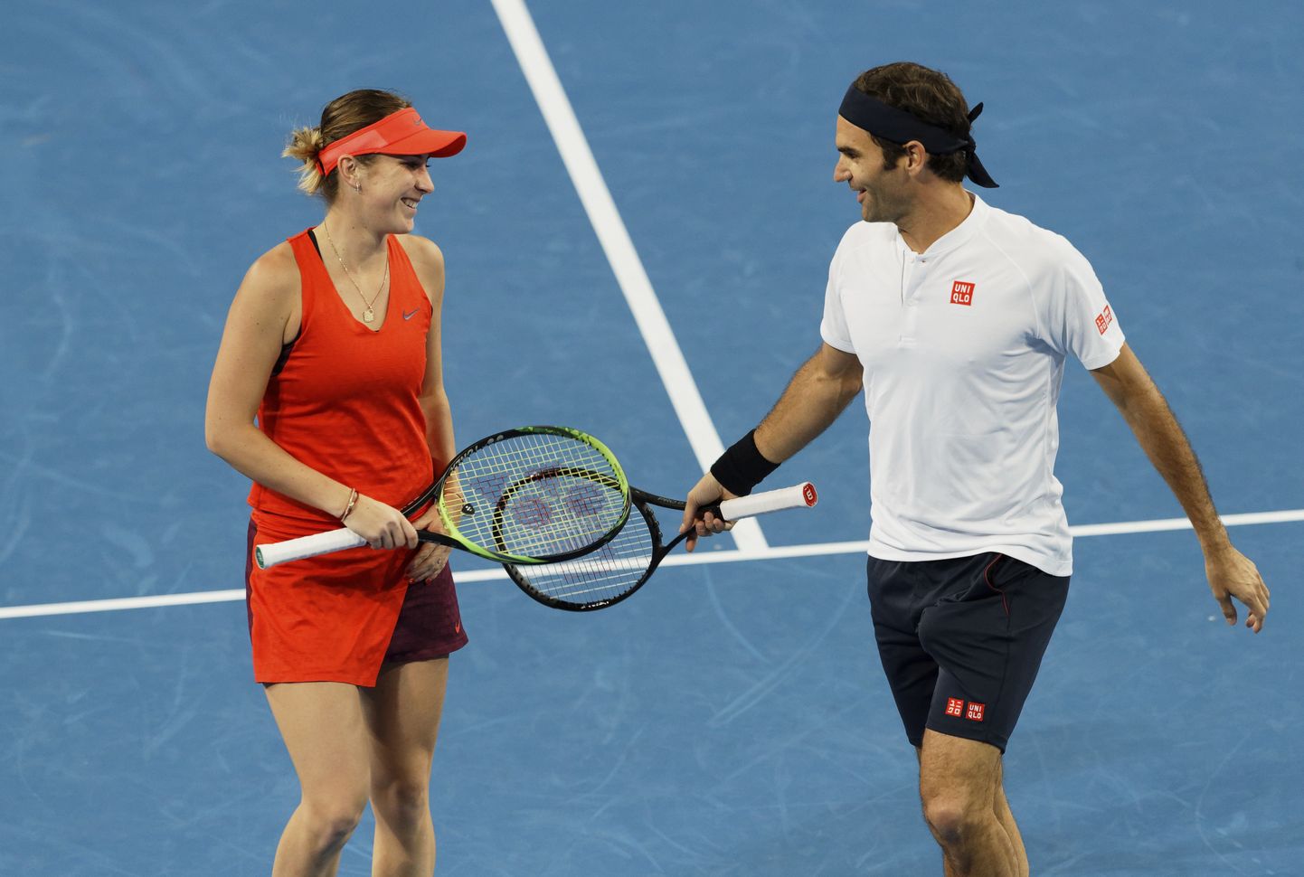 Belinda Benčiča un Rodžers Federers