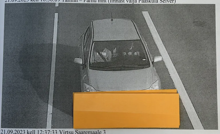 Tabatud! Kohtutoimiku juures on toodud mitmed pildid, mis tehtud Carmeni Toyotast politsei numbrituvastusega kaamerate abil.