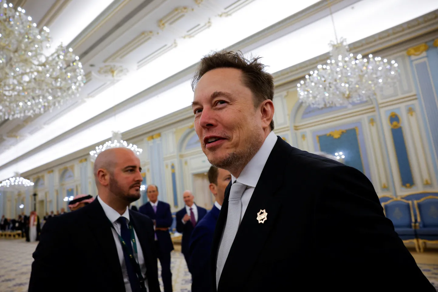 Tesla tegevjuht Elon Musk koos USA presidendi Donald Trumpiga külastamas Riyadhi Saudi Araabias 13. mail 2025.