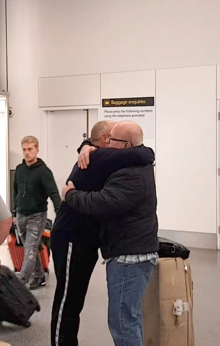 Tony Camoccio jõudis tagasi Suurbritanniasse eelmisel pühapäeval.