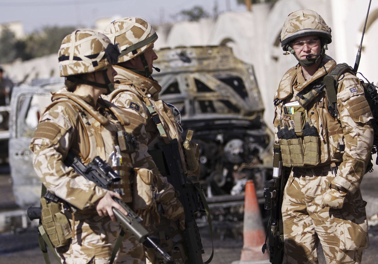 Ühendkuningriigi sõjaväelased Iraagis.