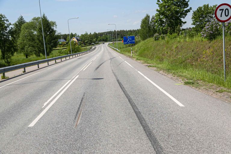 Liiklusõnnetuse sündmuspaik Võru-Verijärve teel.