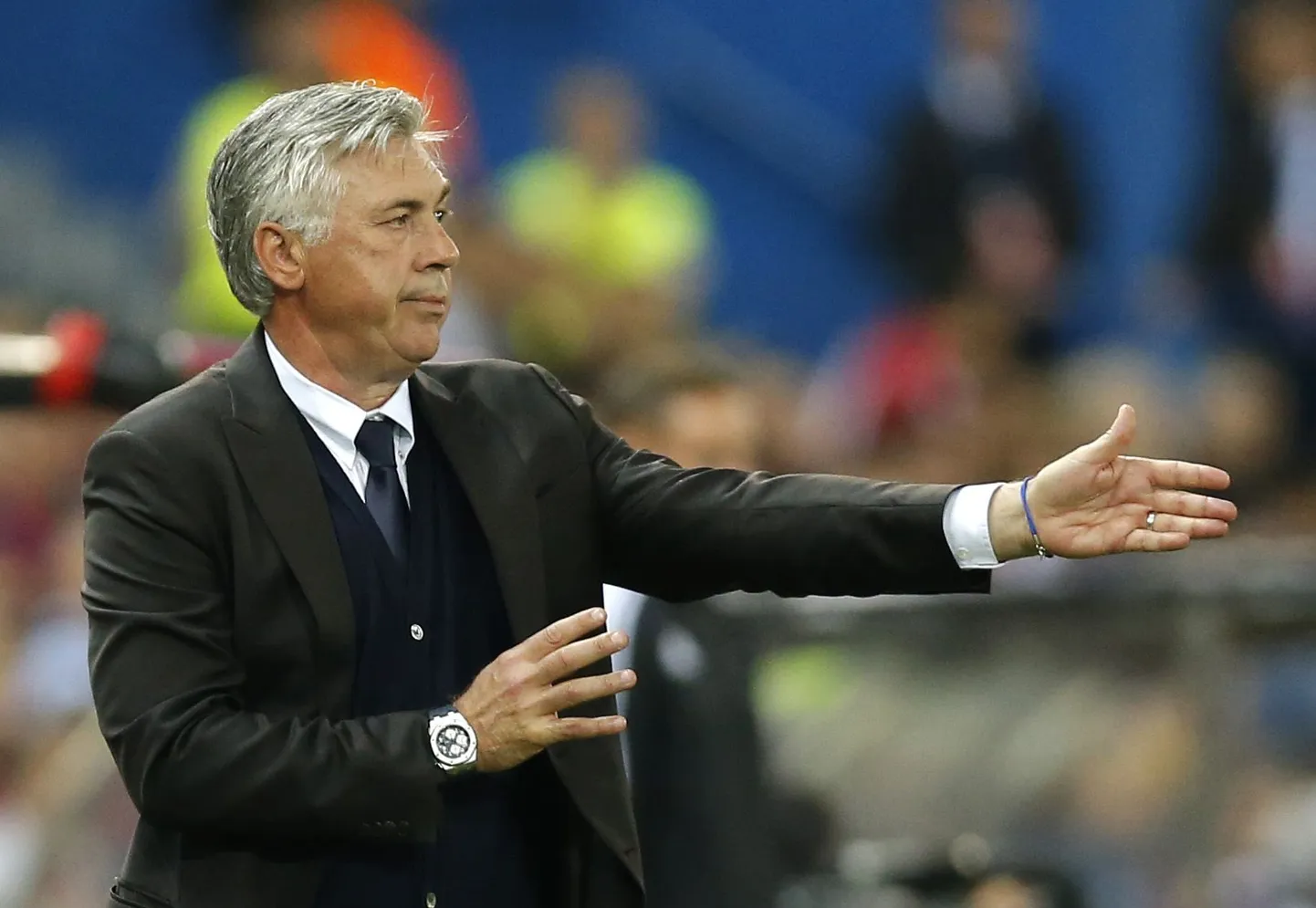 Müncheni Bayerni juhendaja Carlo Ancelotti ei ole väljakul nähtuga rahul.
