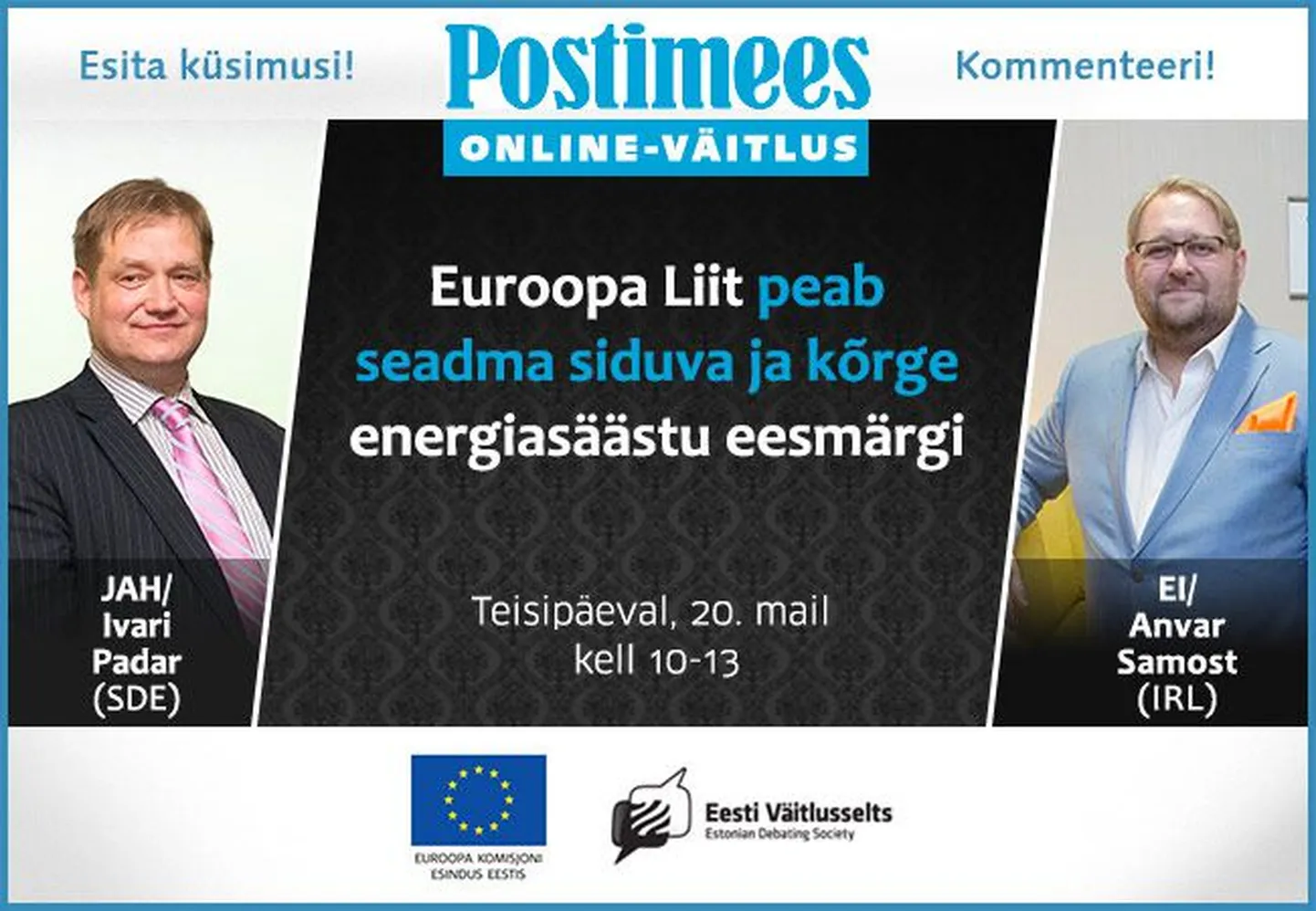 Ivari Padar ja Anvar Samost online-väitluses
