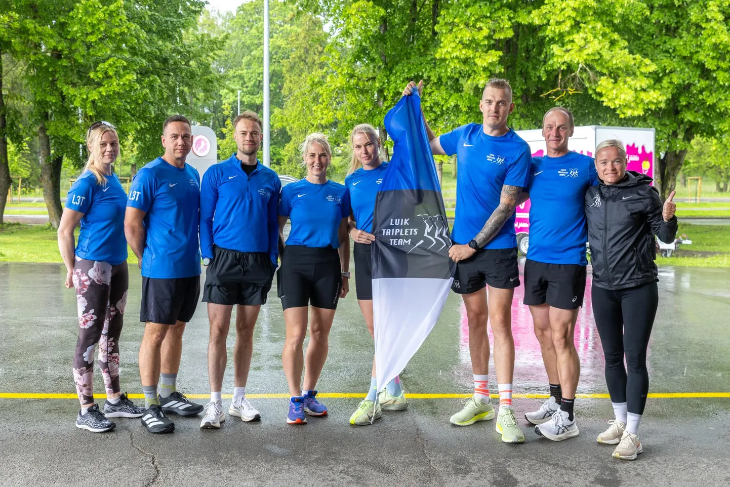 Luik Triplets Team Rakvere tiim hakkab laupäeval Eesti ühest otsast teise jooksma.