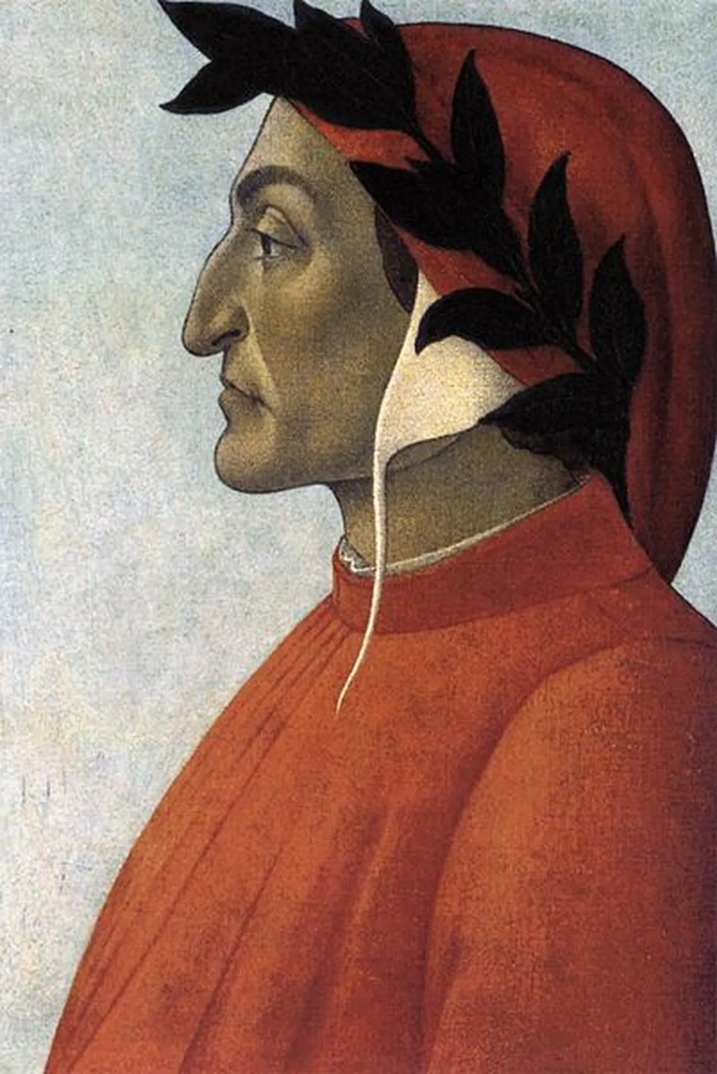 Dante Alighieri. Kunstnik Sandro Botticelli maal
