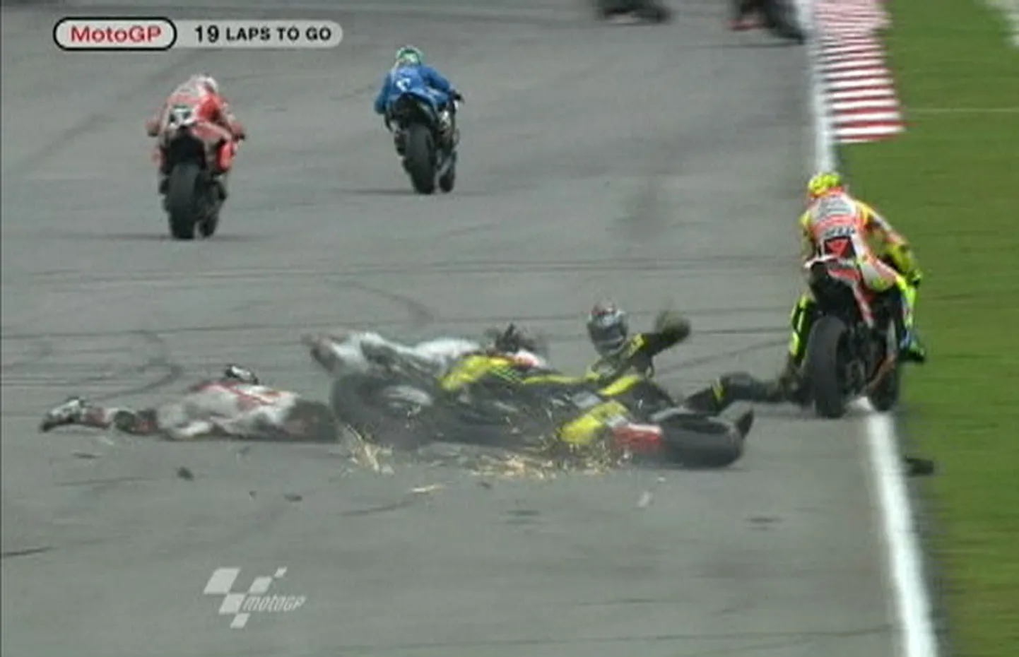 Marco Simoncelli õnnetus.
