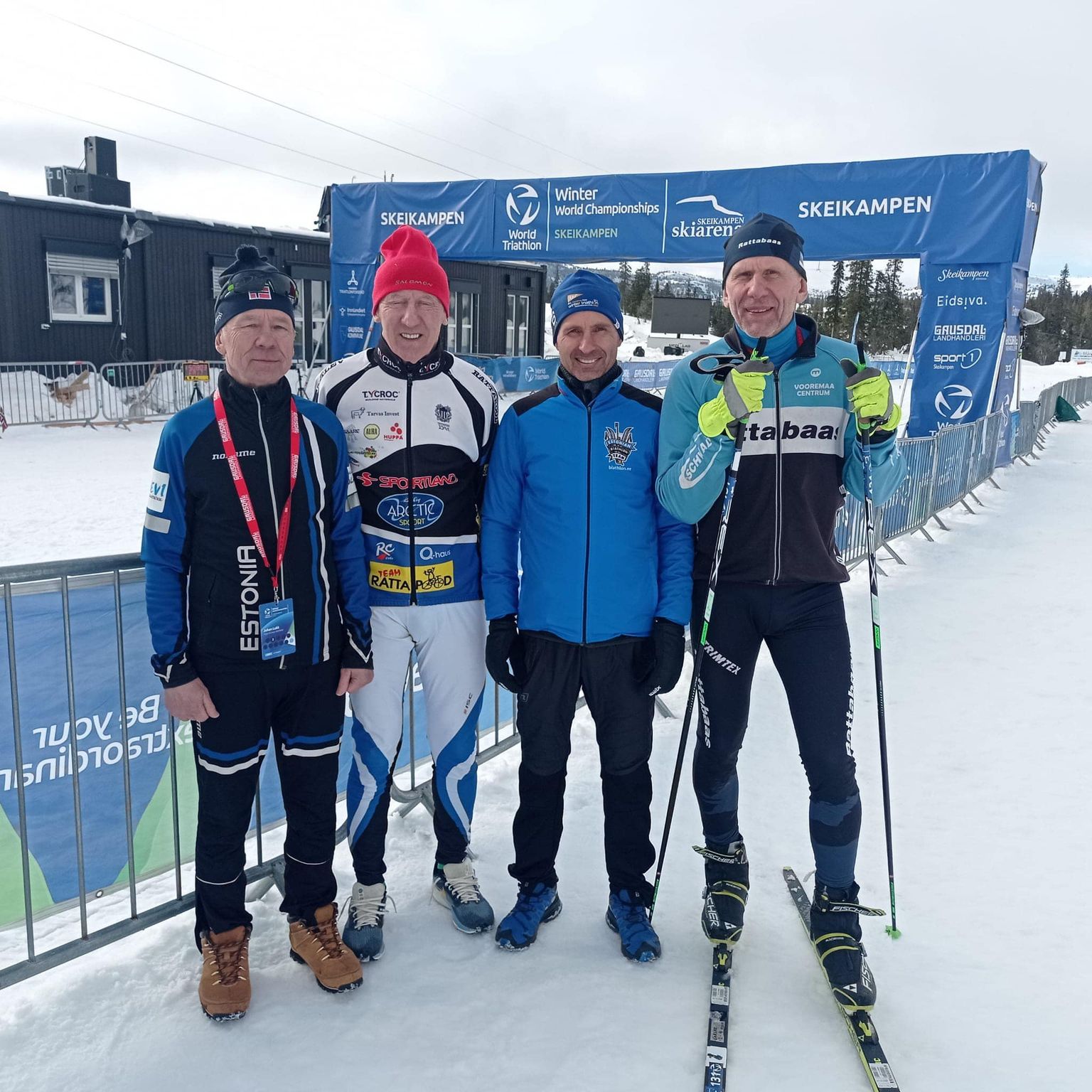 Juhan Lukk, Anatoli Männi, Sulo Mannine ja Aivar Veri võitsid taliduatloni MMilt medalid.