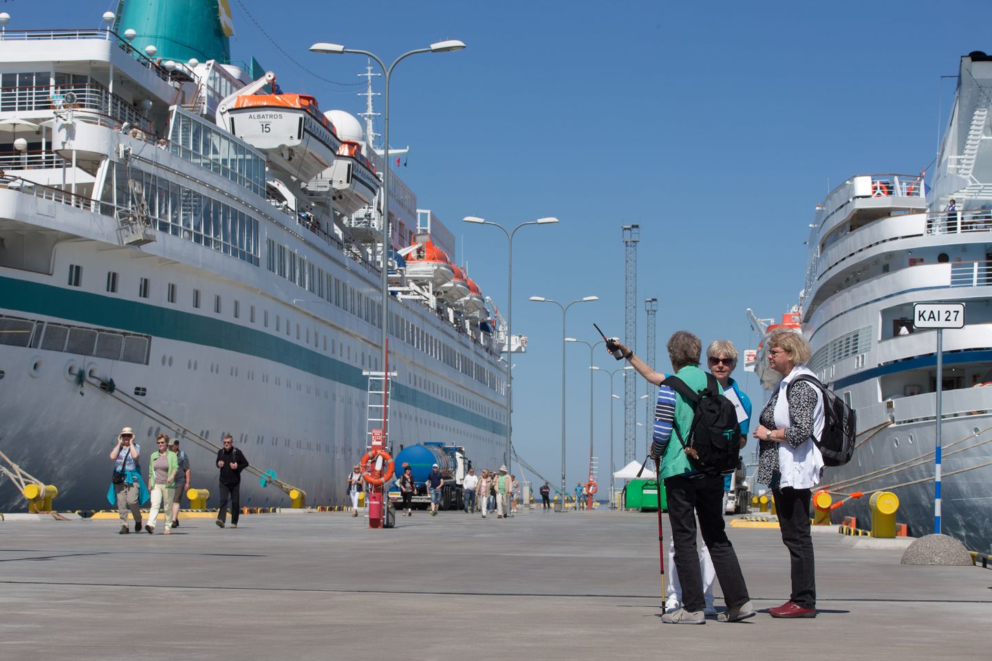 Kruiisilaevad Tallinna sadamas.