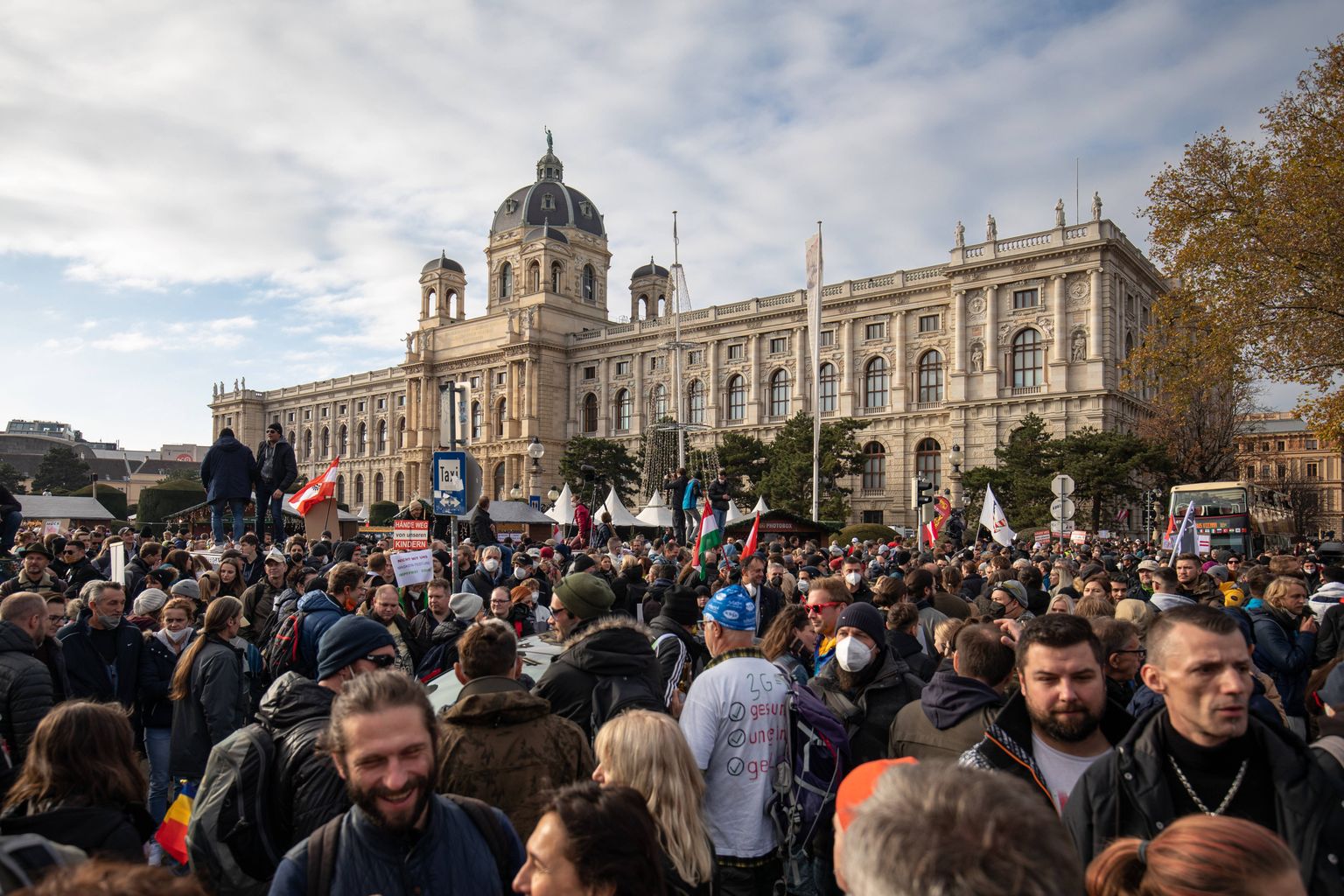 Laupäevane meeleavaldus Viinis.