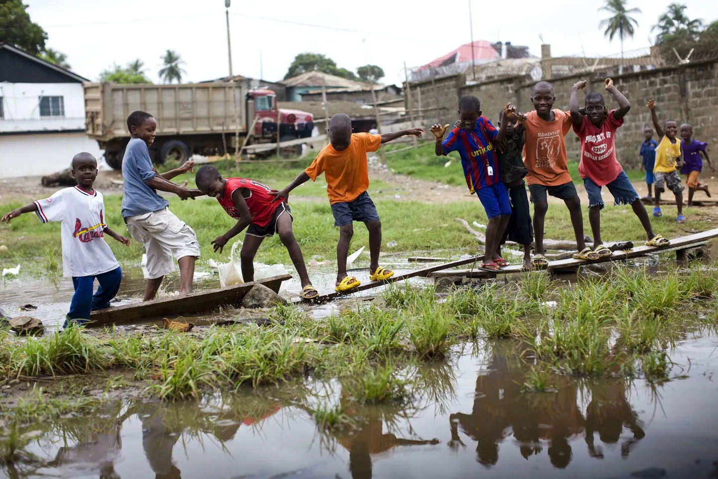 Libeeria lapsed pealinnas Monrovias.
