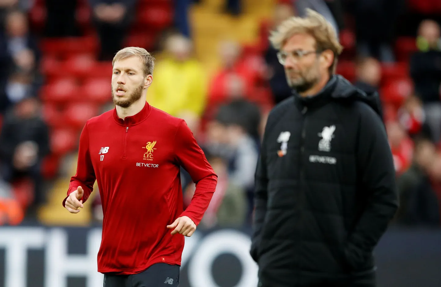 Ragnar Klavan ja Jürgen Klopp.