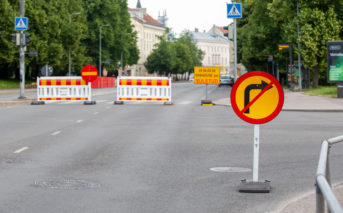 Täna hommikul suleti autoliiklusele A. Haava ja J. Tõnissoni ristmik ning Lehola tänava üks sõidusuund. Pilt on illustratiivne.