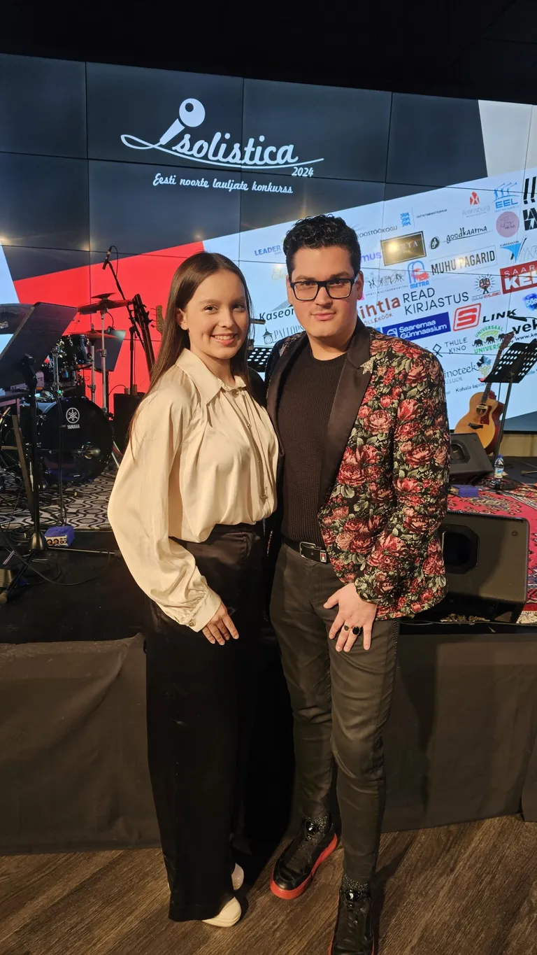 Валерия Савчук с композитором Каарелем Орумяги.