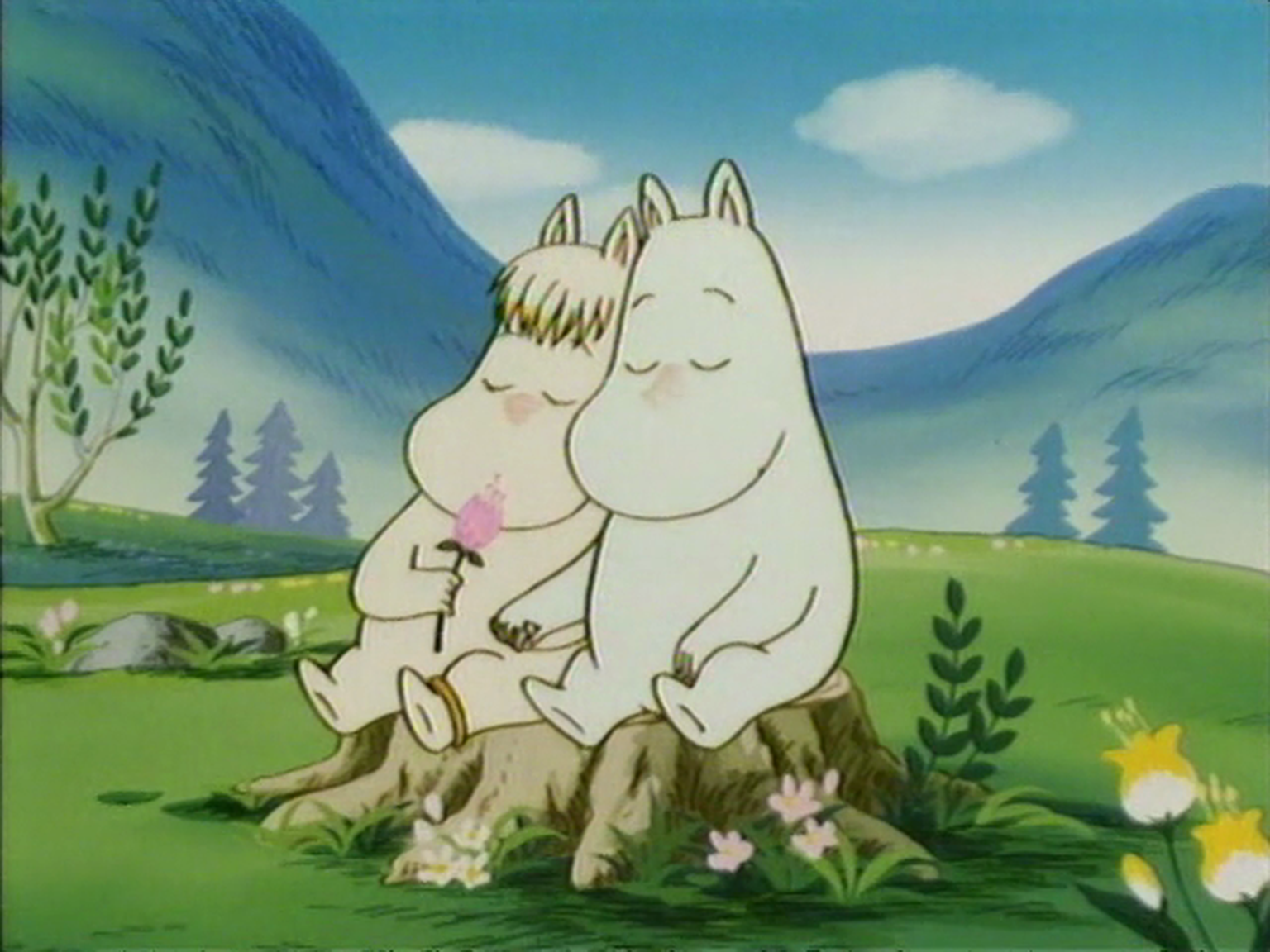 Kuvatõmmis jaapanlaste 1990.–1991. aasta muumide animaseriaalist.