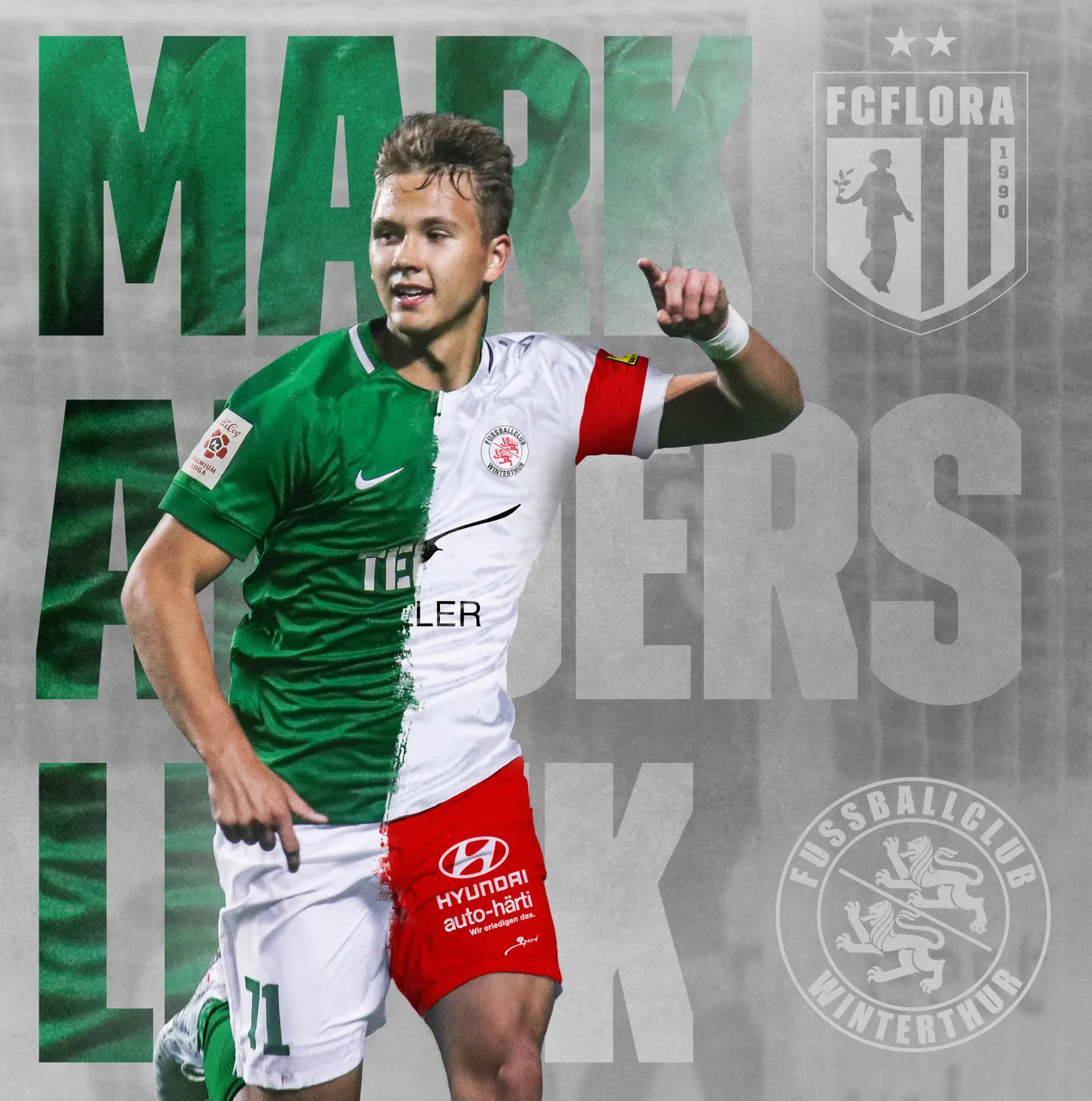 Mark Anders Lepik tõmbab nüüd Tallinna Flora särgi asemel selga Šveitsi klubi FC Winterthur särgi.