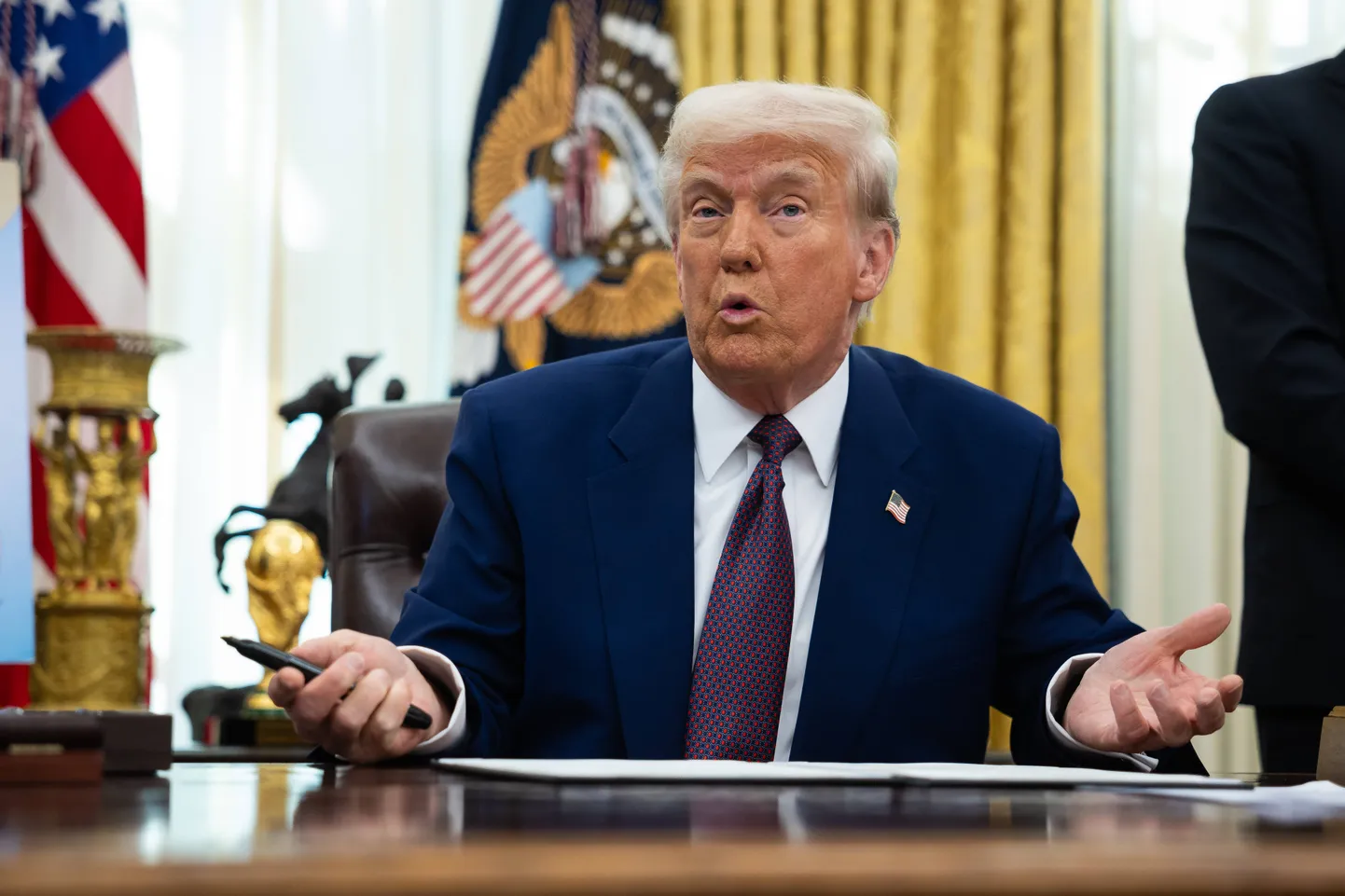 USA president Donald Trump Valges Majas 13. detsembril 2025. aastal.