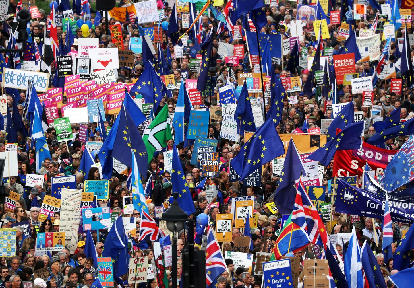 Протестующие против Брекзита.