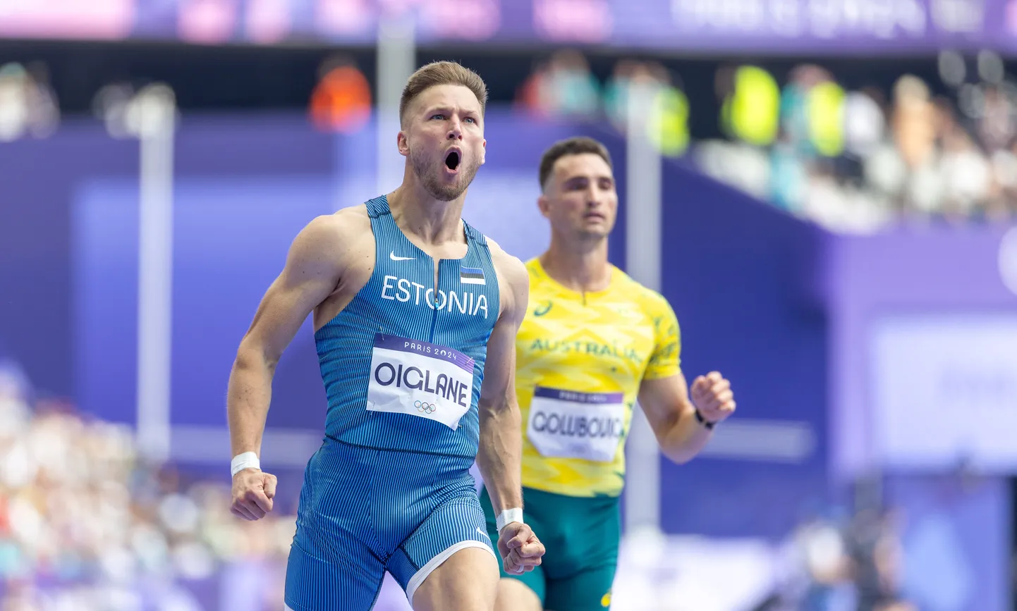 Pariisi olümpia kergejõustik: 10-võistluse avapäev, Janek Õiglane 100 m jooksus.