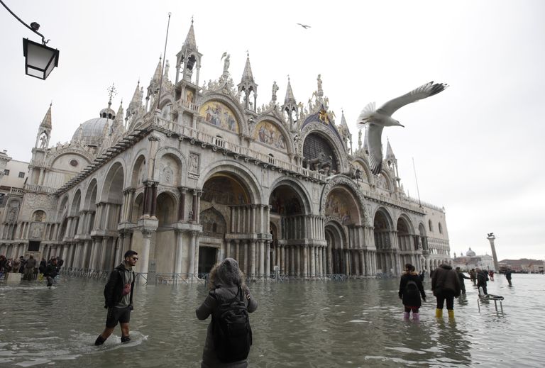 Veneetsiat tabas erakordselt kõrge tõusuvesi.