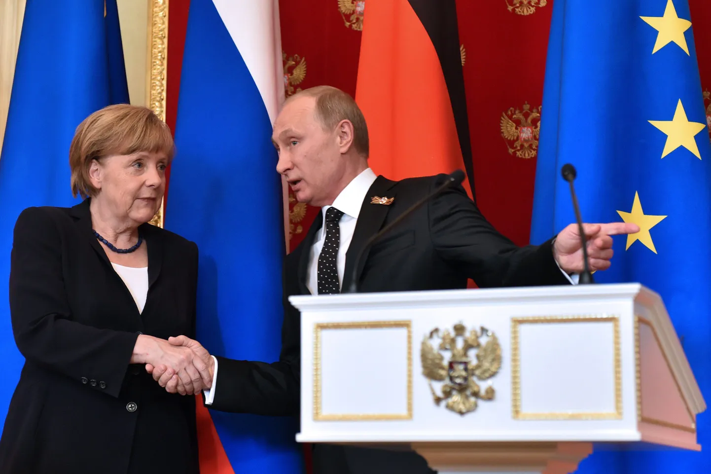 Владимир Путин и Ангела Меркель.