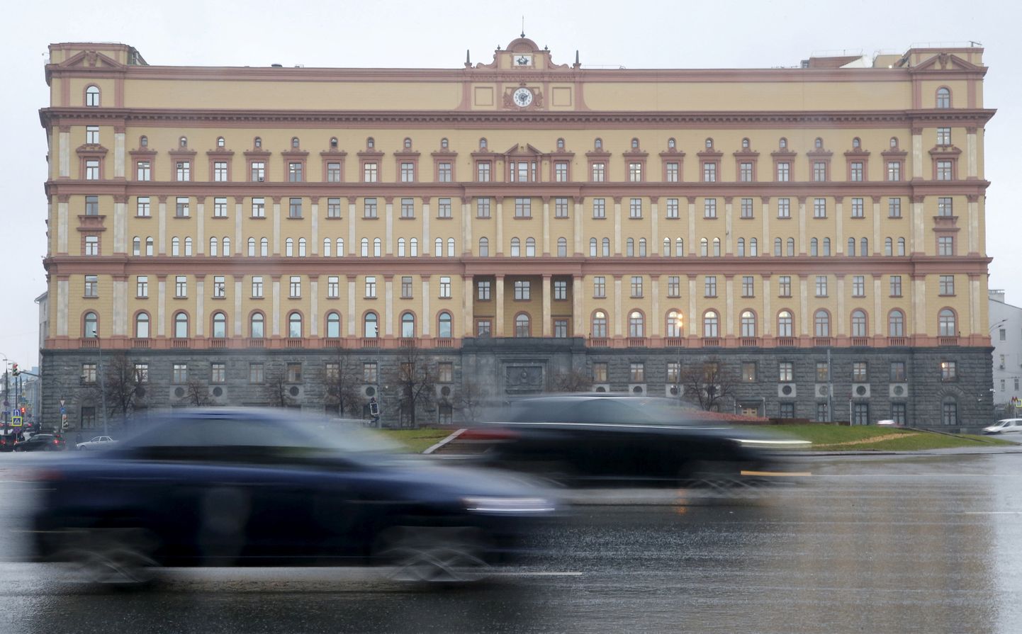 Штаб-квартира ФСБ в центре Москвы.