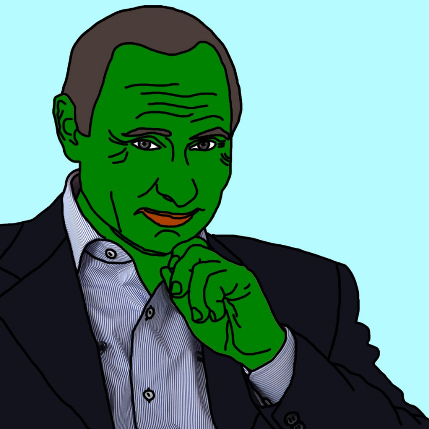 Stiliseeritud versioon Vladimir Putinist.